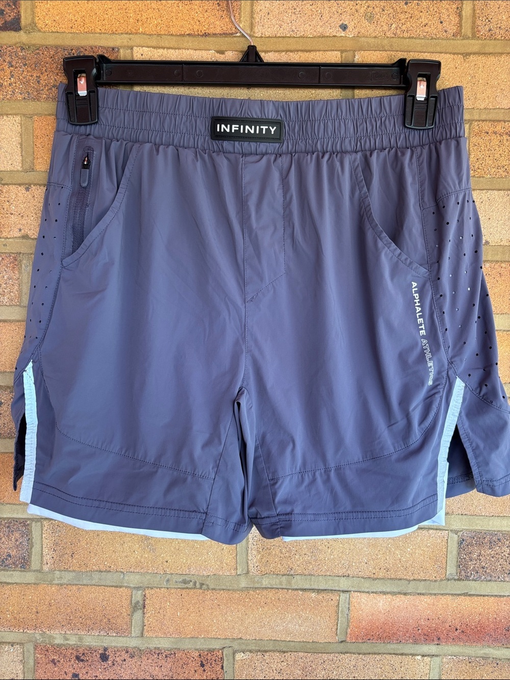 Alphalete NFINITY Activewear Drawstring Athletic Shorts L